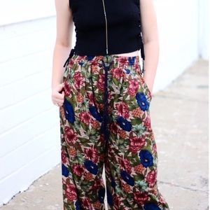 Zara Palazzo Floral Pants 💐